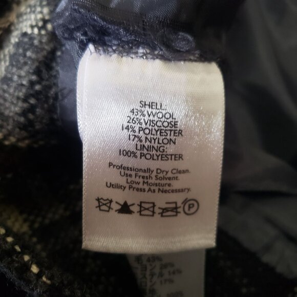 Eddie Bauer Womens Plaid Wool Blend Skirt Size 4 Dark Academia Preppy Classic - Picture 5 of 8